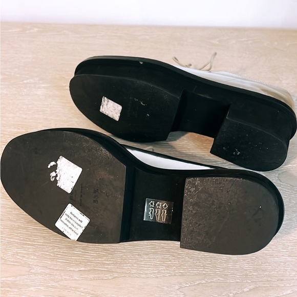 Robert Clergerie RARE 70s Silver Leather Platform Oxfords | sz 38.5 - Picture 10 of 10